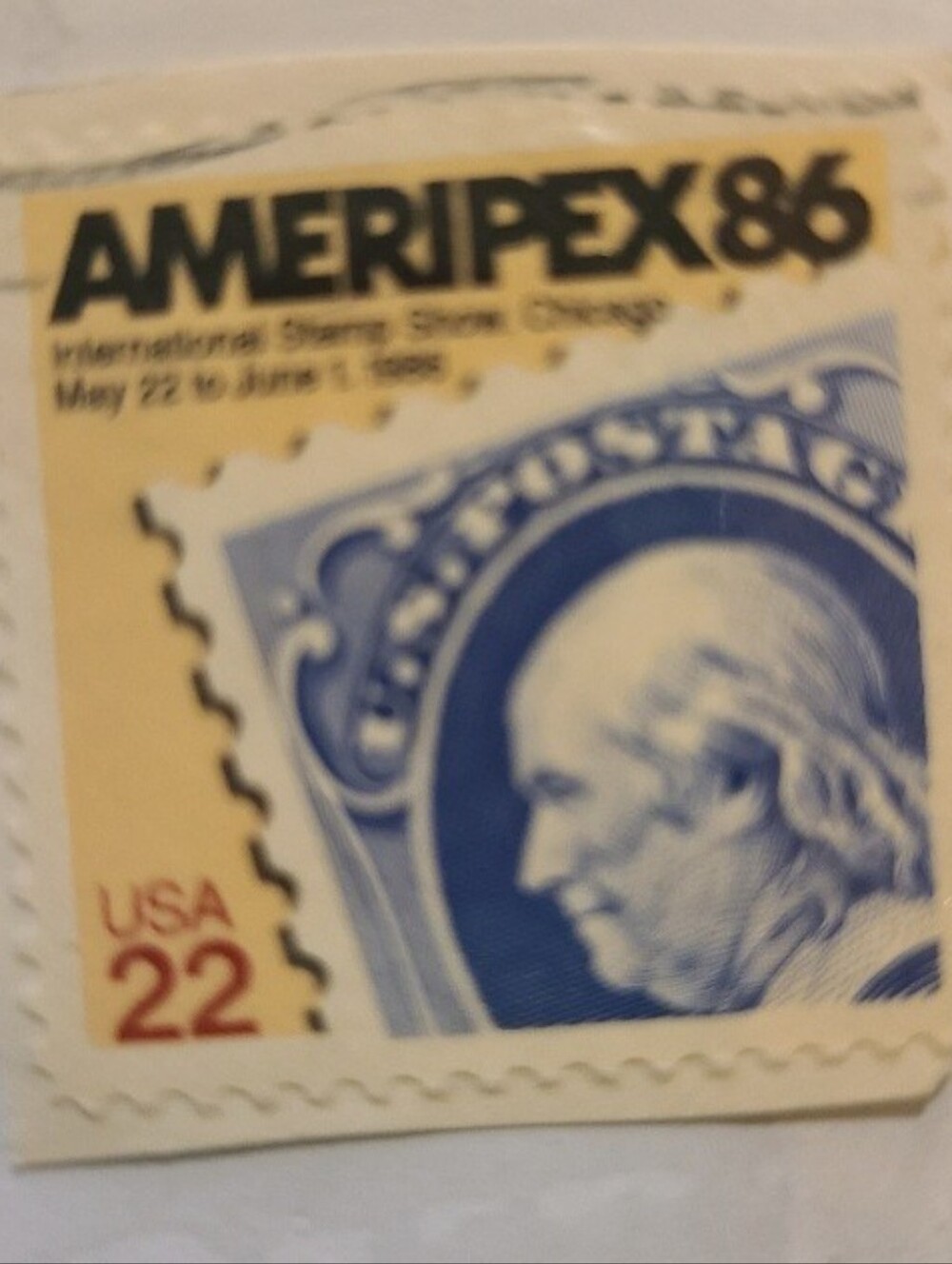 USPS Ameripex '86 International Stamp Show Souvenir Sheet